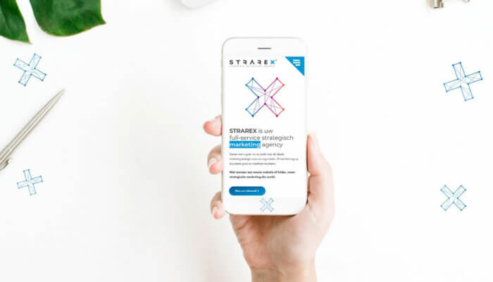 STRAREX website on phone